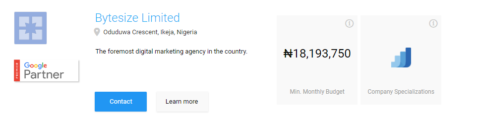 Top 5 Google Partners in Nigeria